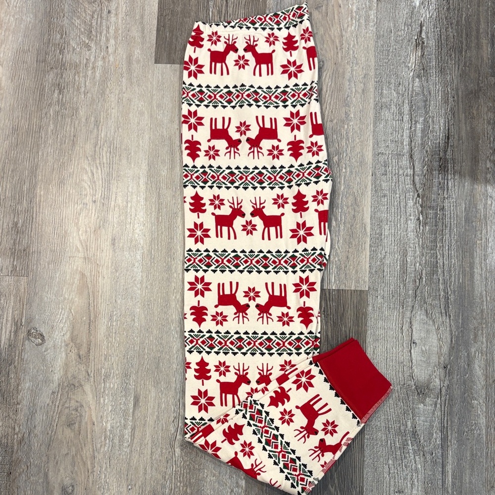 NWOT- Adult Holiday Long John PJ Pants in Dear Deer - Picture 2 of 8